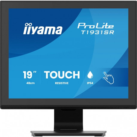 iiyama ProLite arvutimonitor T1931SR-B2S 48.3cm (19") 1280 x 1024 pikslit SXGA LCD-puuteekraan, laua