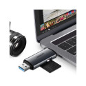 Card reader USB 3.0 + U SB-C SD and microSD