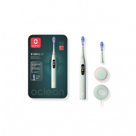 Oclean Electric Toothbrush - X Ultra 84,000 Movements, AI Guidance, 40 Days Battery Life Green