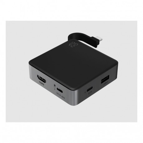 USB-C Hub - ZAGG 4-Port Black/Grey