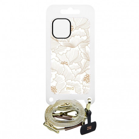 Phone Lanyard - MIO White Roses Lanyard Strap