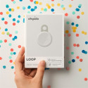 Bluetooth Tracker - Chipolo LOOP, Rechargeable, Loud Ring, White