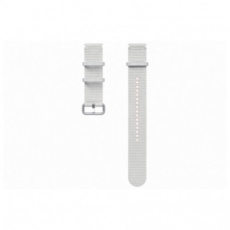 Watch Band - Samsung SOL31LSEGEU Athleisure Band M/L Silver, White
