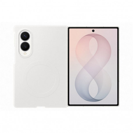 Phone Case - Samsung Galaxy Fold 8 Silicone Magnet Closure, White