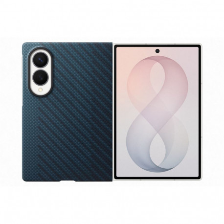 Phone Case - Samsung Galaxy Fold 8 Carbon Magnet Protective Case, Navy