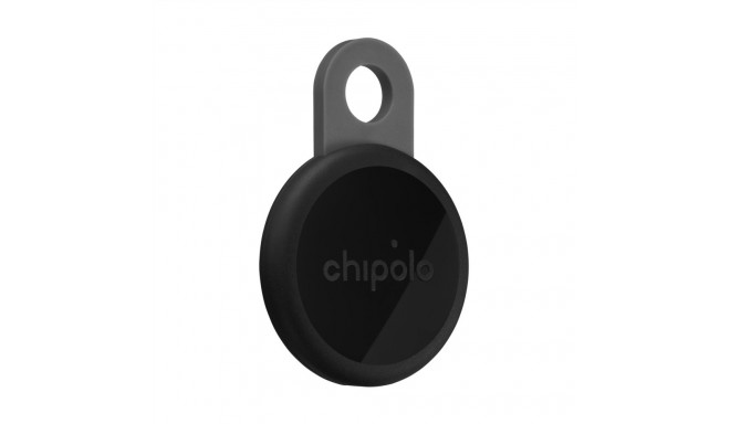 Bluetooth Tracker - Chipolo LOOP, Rechargeable, Compatible with Apple Find My, Black