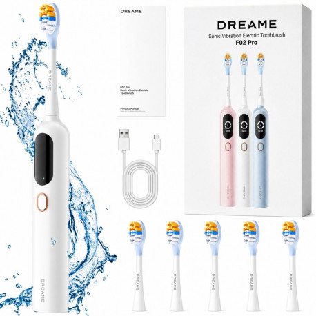 Electric Toothbrush - Dreame F02 Pro 68000 Sonic Movements 300 Days Battery Life White