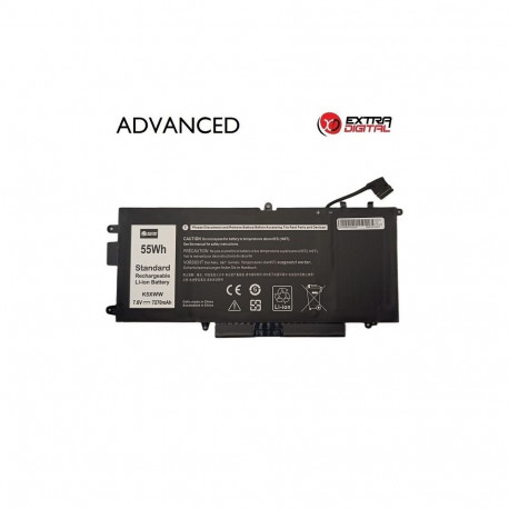 Battery - Extra Digital K5XWW 7270mAh 55Wh 7.6V Laptop