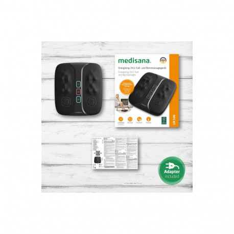 Health & Personal Care - Medisana LM 100 Massager Foot & Legs Vibration Shiatsu Black