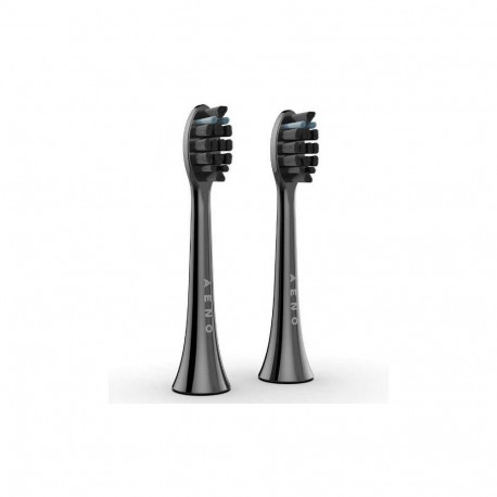 AENO Replacement toothbrush heads, Black, Dupont bristles, 2pc