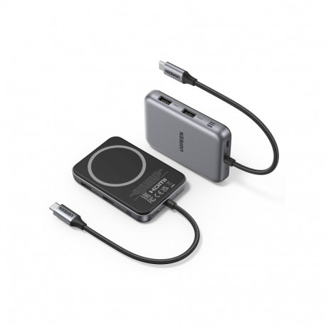 UGREEN CM896 Docking Station 7in1 USB-C to USB-A, HDMI, microSD/SD Magsafe Compatible Holder