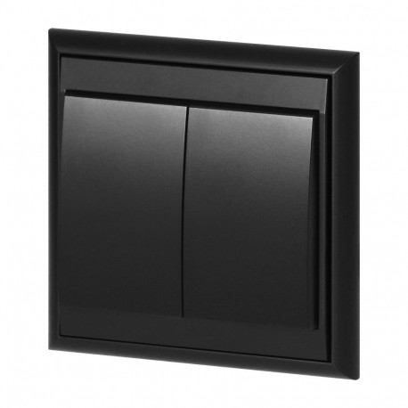 łącznik p/t świecznikowy Luna, 10A, 250V, WP-2L, must (5 tk.)