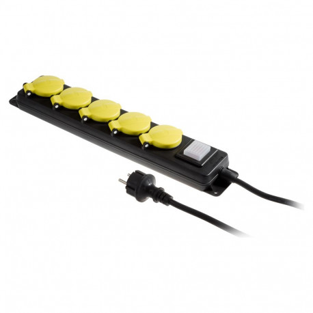 Töökoja pikendusjuhe 5x230V IP44 H05RR-F 3G1,5 3m