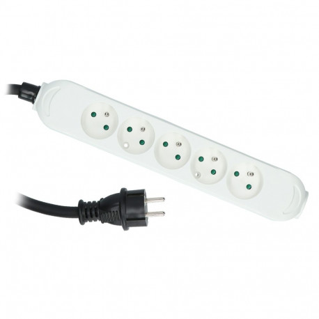 Przedłużacz ps-pro 5-gn. z/u, 3×2,5mm2, h05vv-f biały