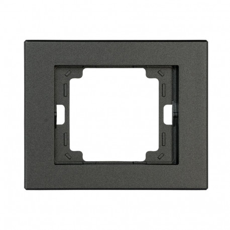 Ramka pojedyncza -onyx- antracyt