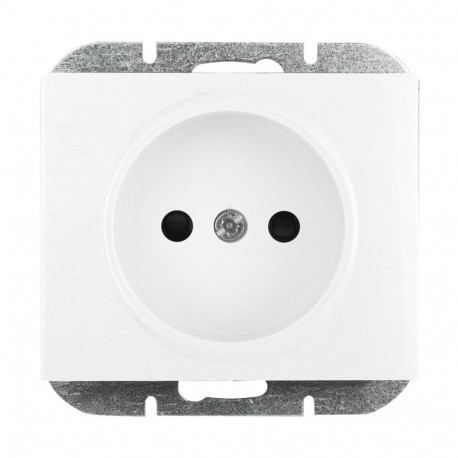 Gniazdo wtyczkowe pojedyncze -onyx- p/t 2p 16a ,250v, biały