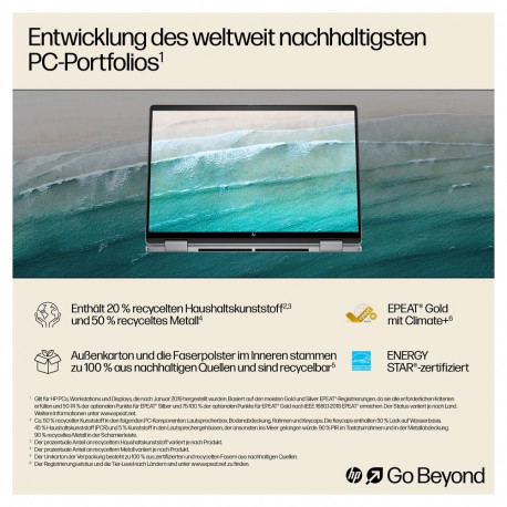 HP sülearvuti ENVY x360 14" 3K OLED 2in1 puutetundlik R5-8640HS 16GB/512GB SSD Win11 14-fa0457ng