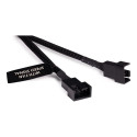 "K Alphacool Y-Splitter 4-Pin auf 3x 4-Pin PWM 30cm - schwarz"