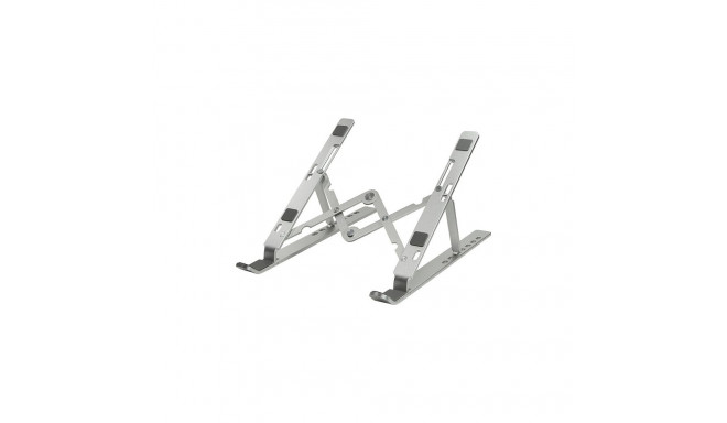 "Notebook stand, foldable, aluminum, silver"