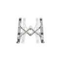 "Notebook stand, foldable, aluminum, silver"