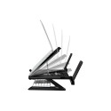 "Notebook stand, foldable, height adjustable, black"