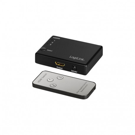 "HDMI switch, 3x1-Port, 1080p/60 Hz, HDCP, CEC, RC, smal"
