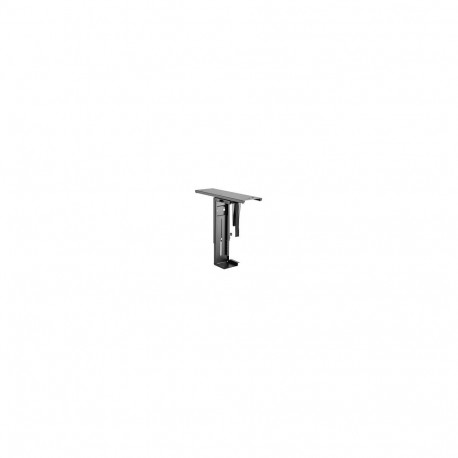 "Adjustable under desk CPU mount, rotatable, slidable"