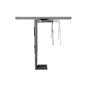 "Adjustable under desk CPU mount, rotatable, slidable"