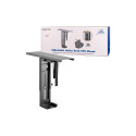 "Adjustable under desk CPU mount, rotatable, slidable"