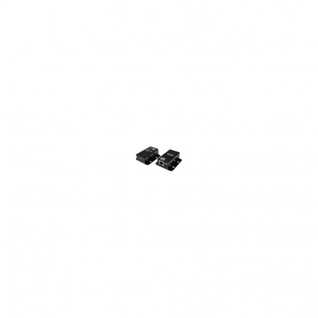 "USB 2.0 Cat.5 extender, 50 m, 1-port, mountable, POE, black"