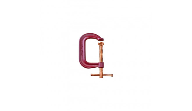 C-clamp with copper plated spindle, 20cm