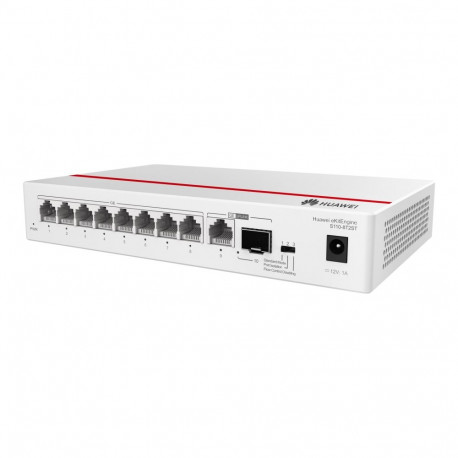 HUAWEI S110-8T2ST 8x10/100/1000BASE-T ports 1xGE SFP port 1x10/100/1000BASE-T port with 7xAC power a