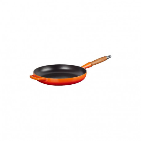 Le Creuset Cuguna panna ar koka rokturi O28cm oranza 0024147324324