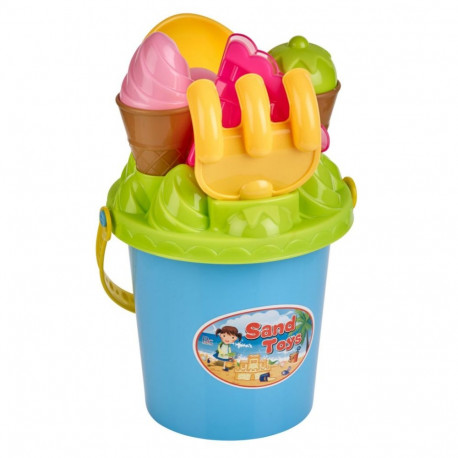 Sand Bucket Happy Summer Set of 8 pcs BECO 95029