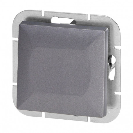 Przycisk dzwonek p/t Pearl, 10A, 250V, WP-6/7P, antracyt (10 tk.)