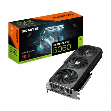 Gigabyte videokaart GeForce RTX 5060 GAMING OC V2 8G | NVIDIA | 8 GB | GeForce RTX 5060 | GDDR7 | HD