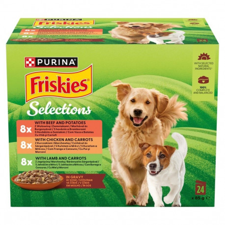 PURINA Friskies kastmes märg koeratoit 24x85g