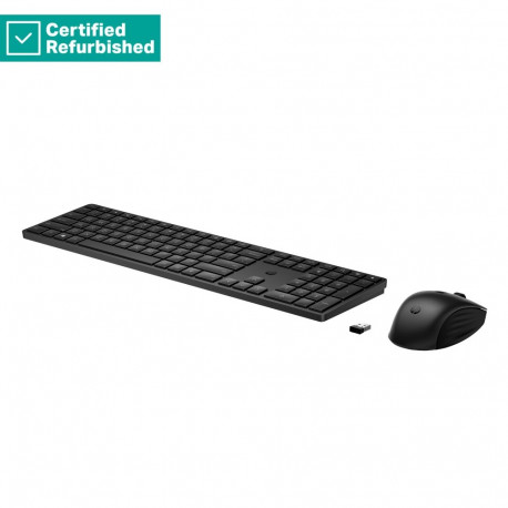 RENEW GOLD HP 655 Wireless Mouse Keyboard Combo, spill resistant - Black - US ENG