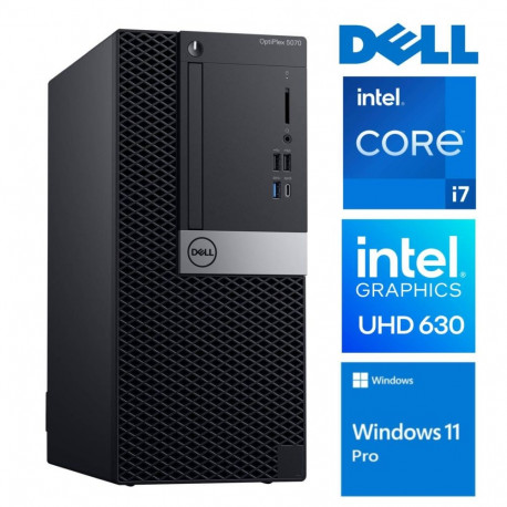 DELL 5070 Tower i7-9709 64GB 256SSD M.2 NVME WIN11Pro