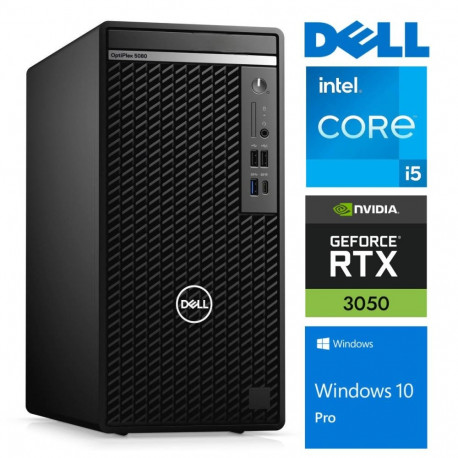 DELL 5080 Tower i5-10500 64GB 1TB SSD M.2 NVME+2TB RTX3050 6GB WIN11Pro