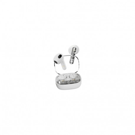 Streetz BT TWS In-Ear Kopfhörer Transparent weiß