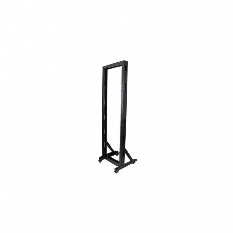 StarTech.com 42U 2-Post Open Frame Server Rack, 19in Rolling IT Rack with 661lb (300kg) Weight Capac