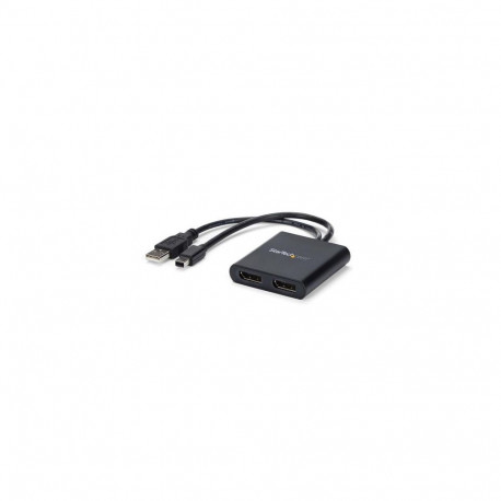 StarTech.com 2-Port Multi Monitor Adapter - Mini DisplayPort to 2x DisplayPort MST Hub - Dual 4K 30H