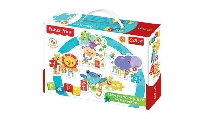 Puzzle Baby Classic T-36059 Rainbow Forest Monkey, Lion, Hippo, Frog