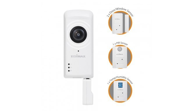 IC-5170SC Smart Home Kit Camera and PIR sensors, humidity temperature opening doors / windows