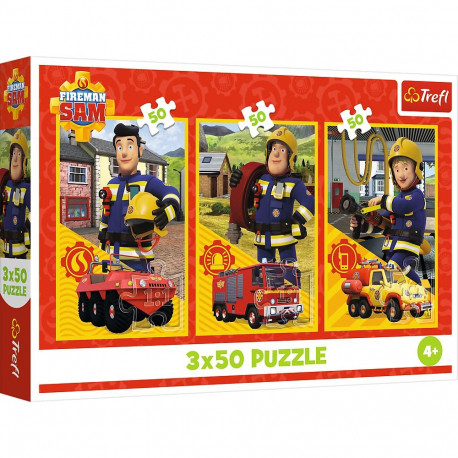 TREFL FIREMAN SAM puslede komplekt Tuletõrjuja Sam, 3x50 osa