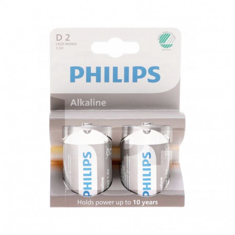 Philips leelispatarei LR20 2tk/blister
