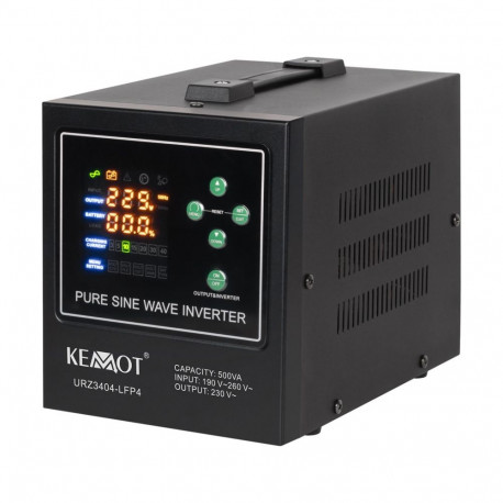 KEMOT PROsinus-500-LiFePo4 emergency power supply – a pure sine wave inverter with a 12V charging fu