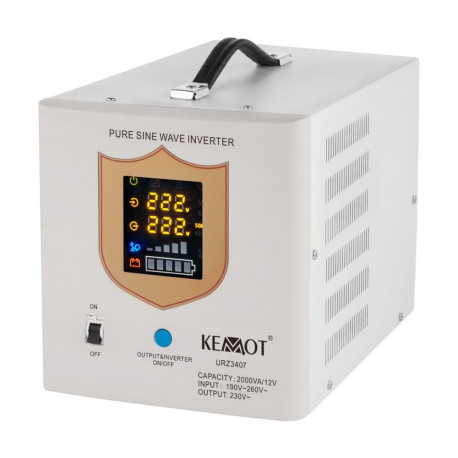 KEMOT PROsinus-2000 emergency power supply unit – a pure sine wave inverter with a 12V charging func