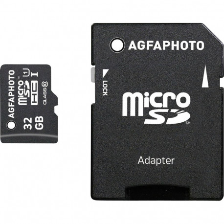 AgfaPhoto microSDHC UHS-I 32GB kiire Class 10 U1 + adapter